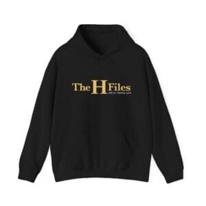 The H Files Hoodie — Gold Logo Pullover